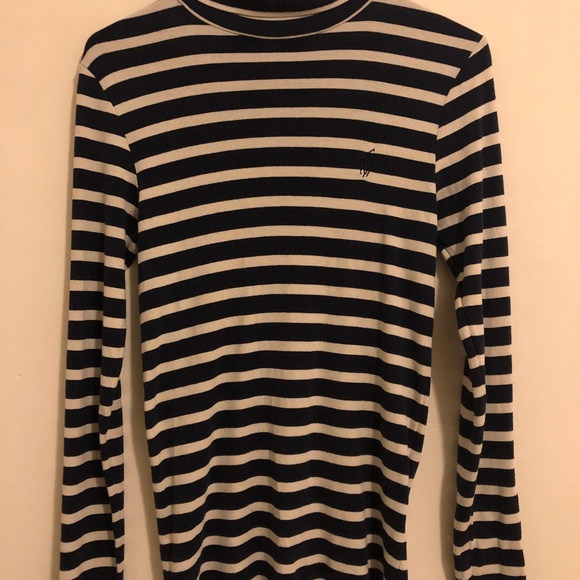 ralph lauren striped turtleneck